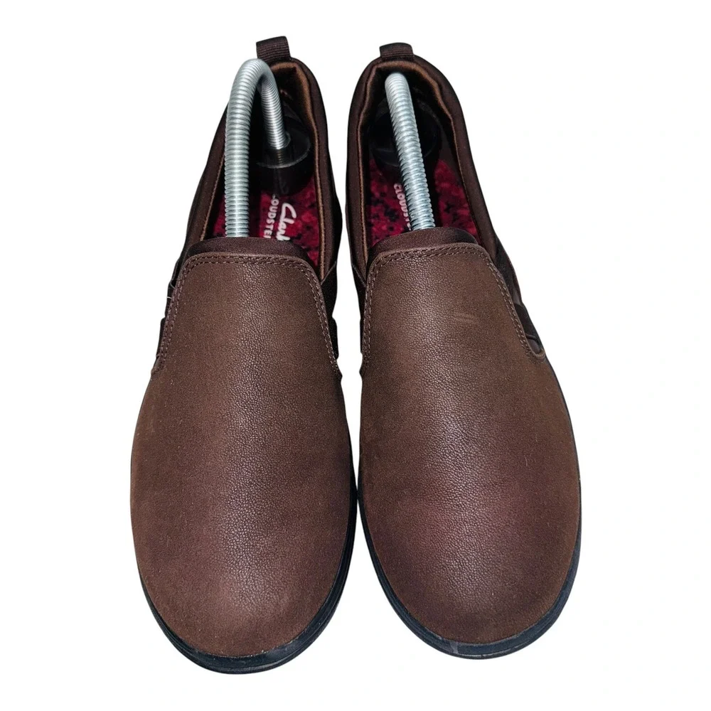 Clarks Cloudsteppers Breeze Bali Women's Size 8 Shoes Brown Slip On Sneakers